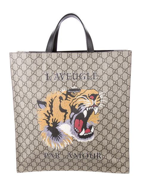 gucci pouch tiger|gucci tiger handbag.